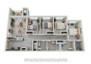 4 Bedroom floor plan